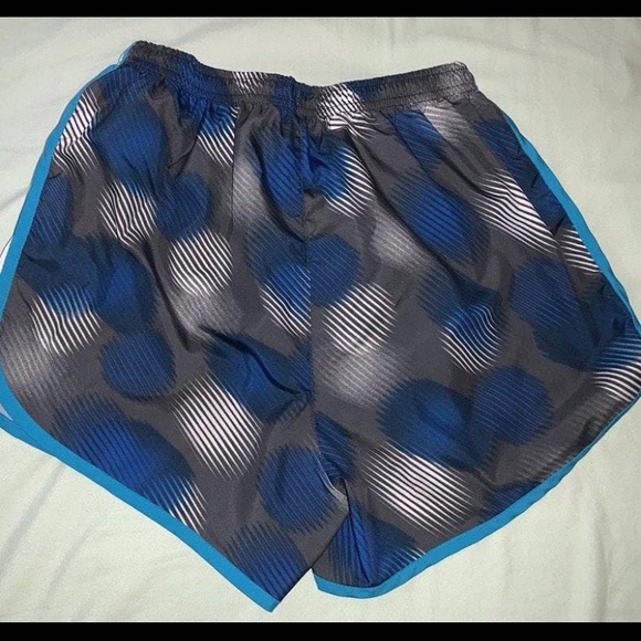 Nike Polka Dot Shorts Gray and Blue - Picture 2 of 3